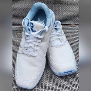ProXR Pickelball Sqairz Women's White and Light Blue Sneakers. Size 8